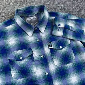 Dixxon John Christner Trucking Flannel Shirt Men’s Sz LARGE Plaid JCT Edition
